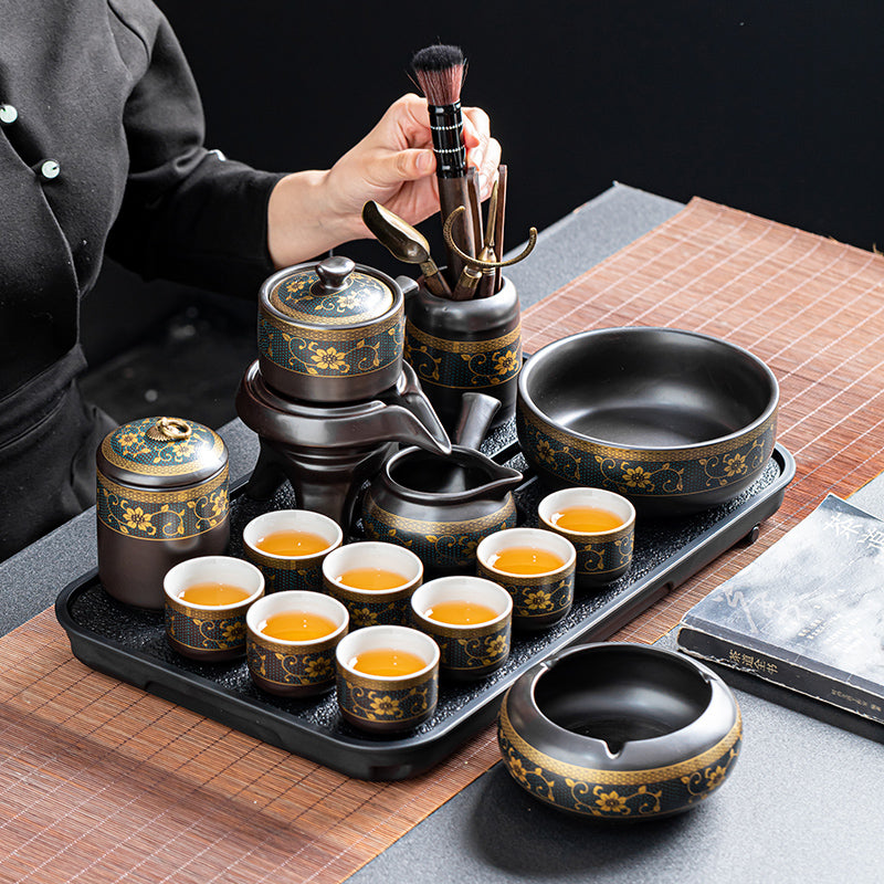 Shimo Lazy Tam Avtomatik Çay Dəsti Ev Yüngül Lüks Yüksək səviyyəli Çay Hazırlayan Artefakt Ofis Kung Fu Çaydanı Çay Fincan