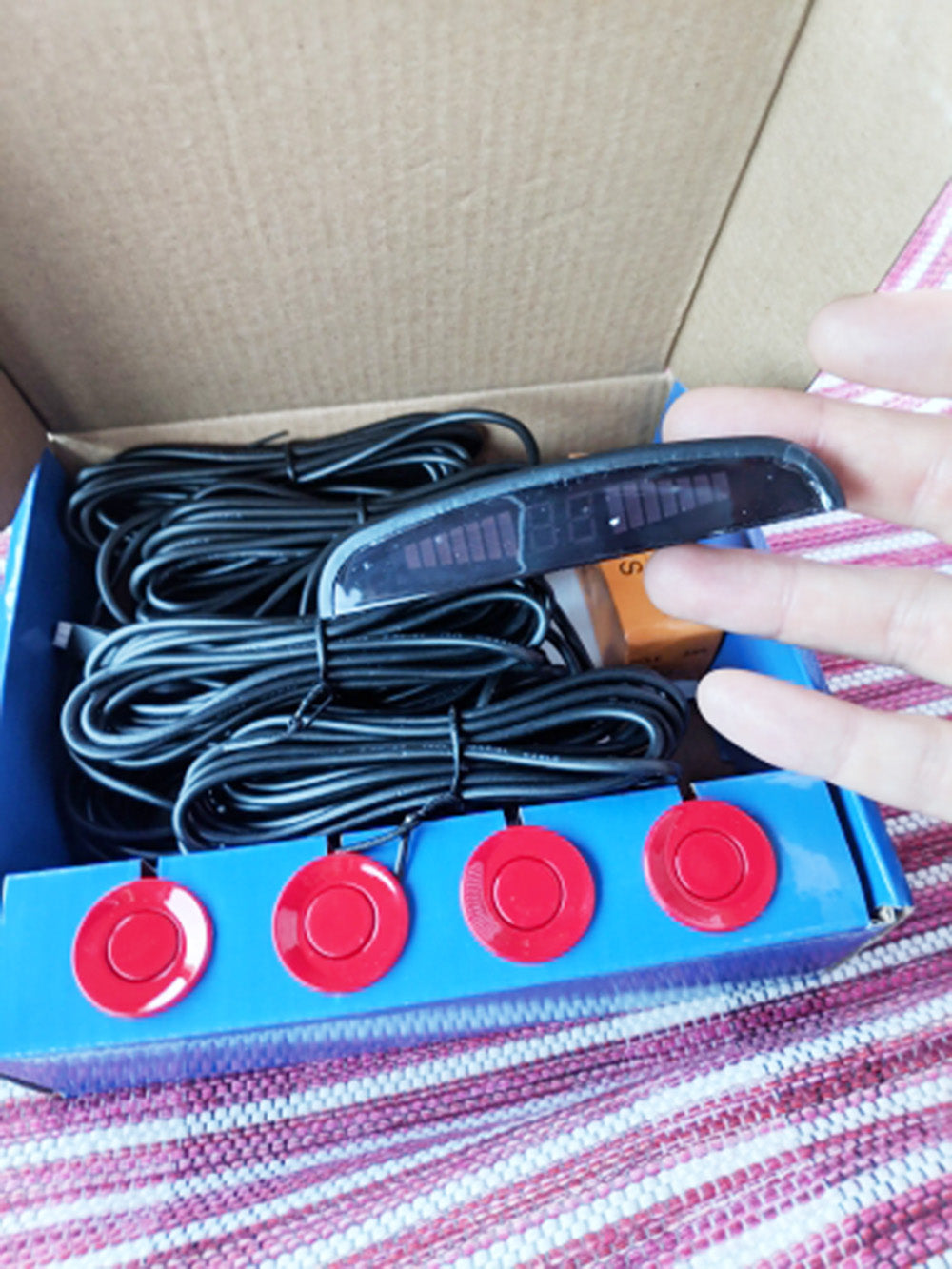 4 Sensorlu Avtomatik Geriyə Dəstəkləyicisi ilə 12V Avtomobil Park Sensoru