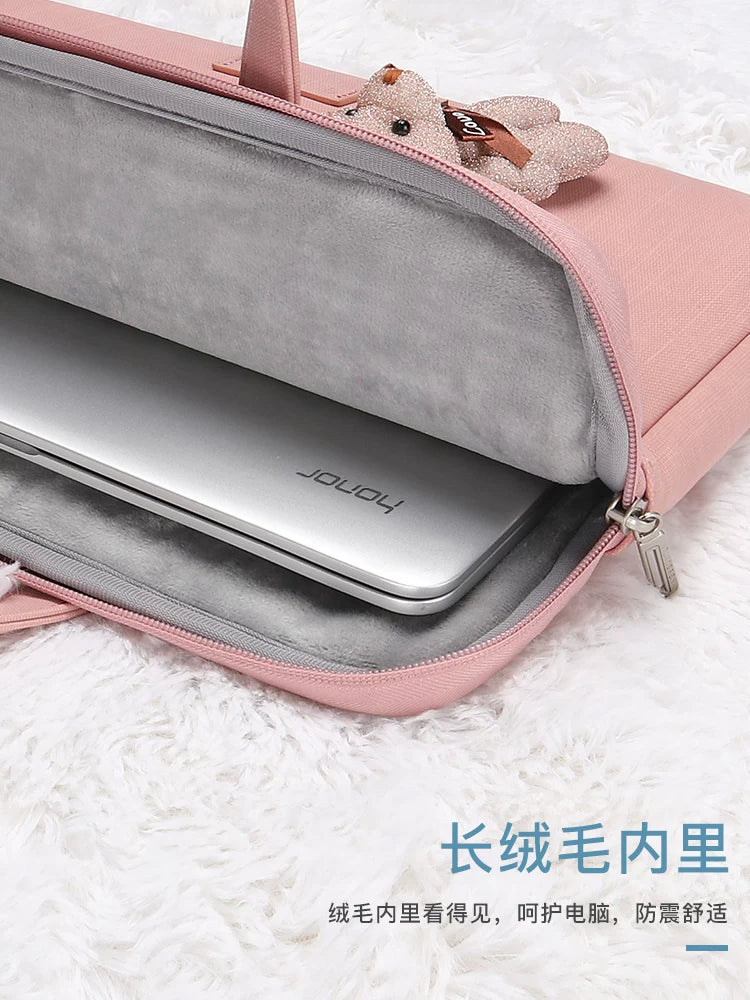 Lenovo Xiaoxin air14 Apple macbook Dell Asus 13.3pro Huawei matebook13 üçün uyğun noutbuk çantası HP 15 qadın portativ 15.6 düymlük kiçik təzə