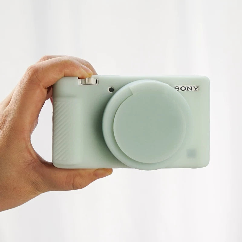 Sony zve10 sevimli kamera çantası üçün uyğundur Sony zv1 silikon qutu zve10m2 qoruyucu qutu zv1f saxlama qabığı