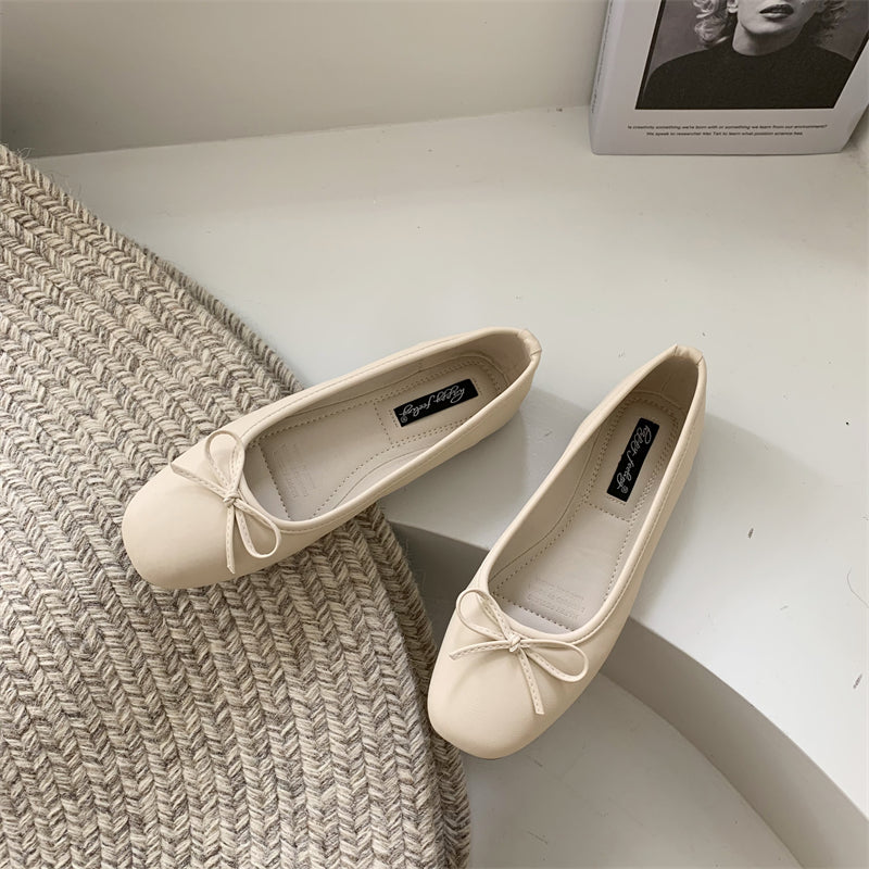 Women's open-toe shoes, new spring/summer 2025 fashion, fall fashion, matching skirts, red flats with butterflies