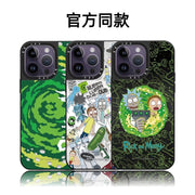 CASETiFiY Əməkdaşlıq Rick and Morty 16 Pro, iPhone 17 Pro Max və Apple 15 Plus Telefon Qabı ilə Uyğundur 12 Trendy Qab 13 Damlama Qoruyucu 14 Güzgü Yaradıcı Maqnit Yapışqanlı Huaqiangbei Qadınlar üçün Əvəzedici