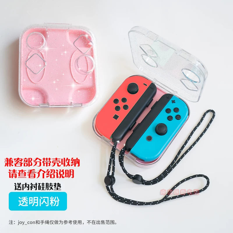 Yaxşı dəyər Sol və sağa bölünmüş tutacaq saxlama qutusu ns Joycon tutacaq qutusu maqnit PC şəffaf kristal qutu