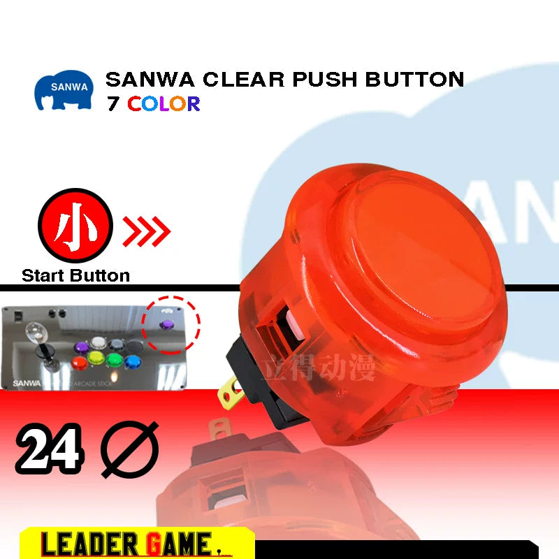Sanwa Button SANWA Şəffaf OBSC-30 Kristal Şəffaf Sanwa Rokçu Topu Yapon Orijinal Arkadası