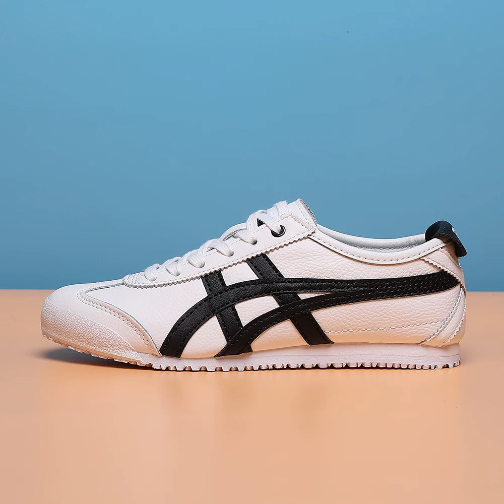 Klassik Kuijia Mexi 66 Tiger Zolaqlı Yapon Stilində Kişilər və Qadınlar üçün Sürüşkən Dəri Ayaqqabılar, Agande Təlim Ayaqqabıları