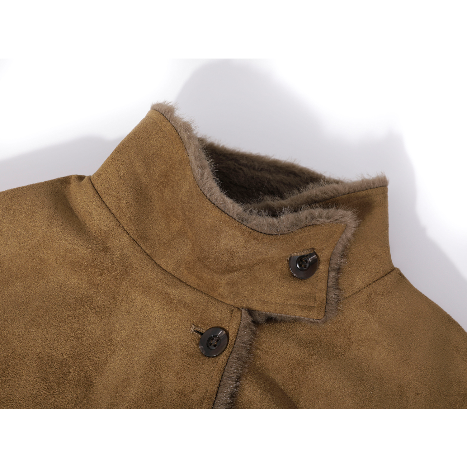 Cholisa Orta Uzunluqlu Geri Dönən Quzu Yunlu Palto, 2026 Yeni Model, Dəbli Qadın Geyimləri, İsti və Xəz Astarlı