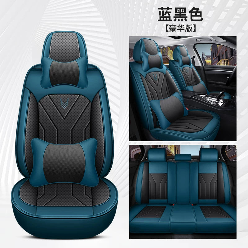 Specially designed for fall and winter, all-season car seat cushions, full-coverage, breathable Nappa leather seat covers.