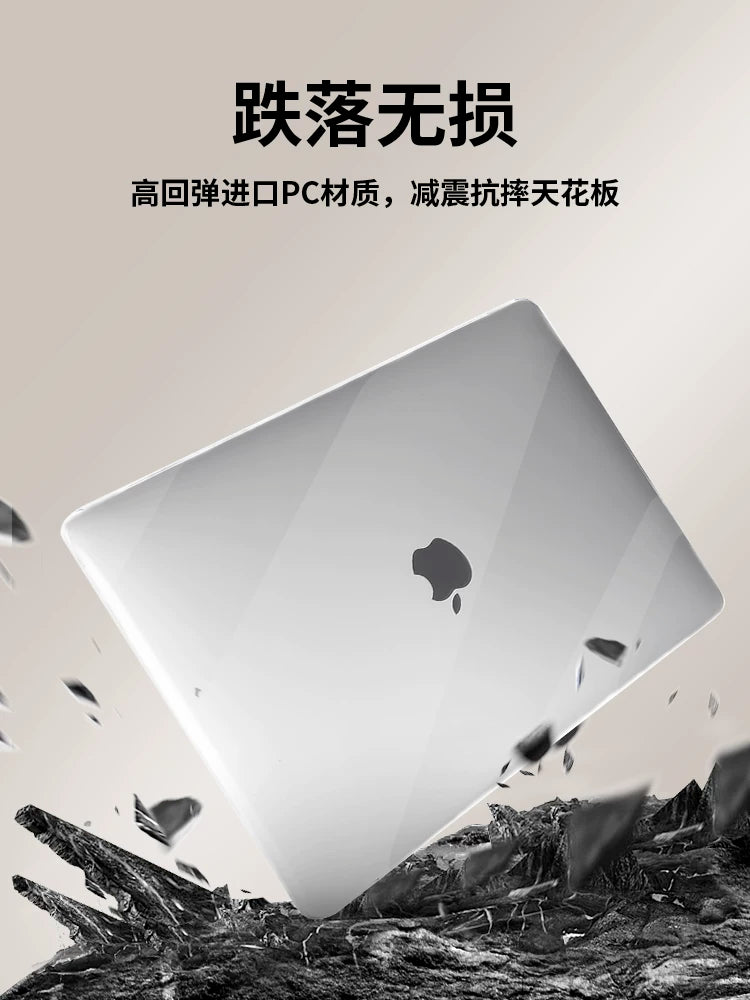 Apple notebook üçün uyğundur qoruyucu qutu MacBook pro qoruyucu qutu M2 şəffaf hər şeyi əhatə edən qabıq Mac kompüter 2023 düşməyə qarşı M2 şaxtalı 14/15/16 düymlük cızıqlara qarşı hava ultra nazik model yeni 19