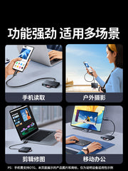 Greenlink yaddaş kartı oxuyucusu SD kart genişləndirici dok typec yüksək sürətli kamera bağlantısı USB çoxfunksiyalı mobil telefon TF yaddaşı OTG DJI Apple iPad noutbuk üçün uyğun CCD çevirici