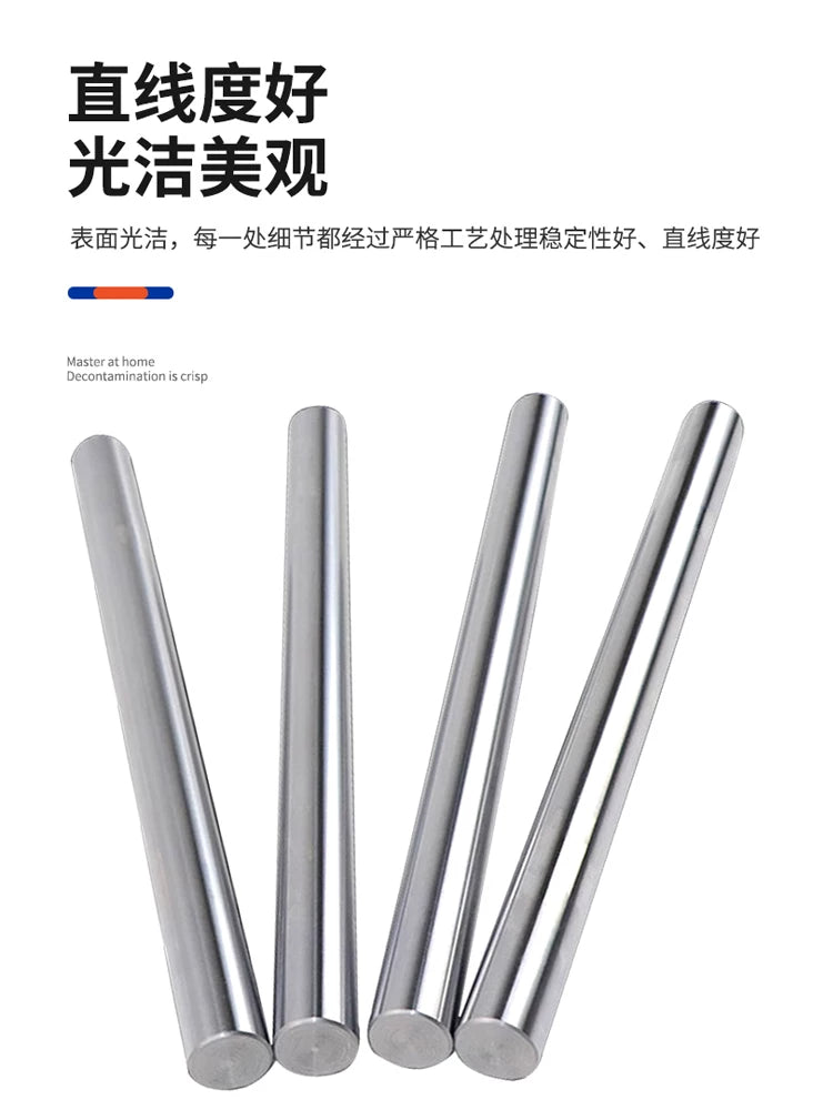 Bərk xromlanmış çubuq optik ox yumşaq ox sərt ox xətti optik ox optik çubuq bələdçi çubuq bələdçi relsi piston çubuğu № 45 3-160mm
