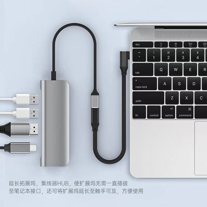 tip-c uzatma kabeli kişidən qadına məlumat kabeli PD cib telefonu şarj edən video proyeksiya notebook keçid adapter kabeli 10Gbps notebook 4k HD PD100W sürətli şarj ildırım və ildırım uzatma kabeli