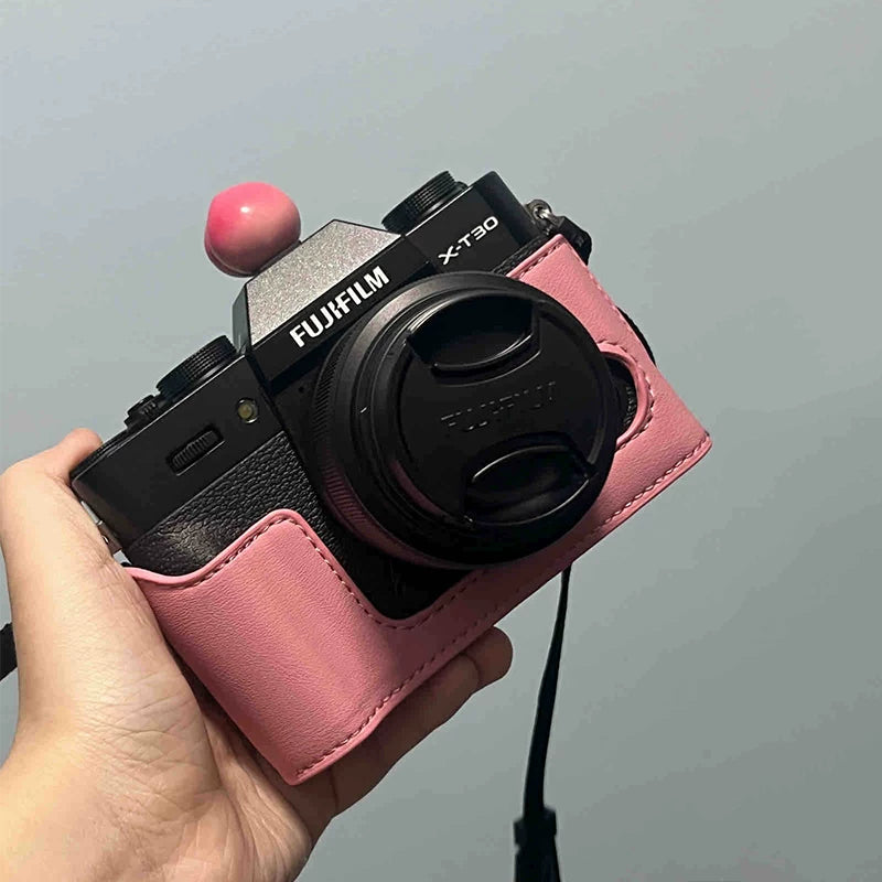 Fuji XT30 kamera çantası XM5 XT50 XA7 XA5 X100V XT4 dəri çanta XS10 baza XS20 üçün uyğundur