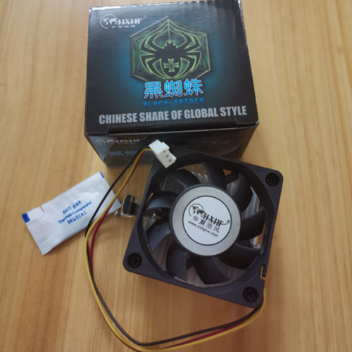 Huaxia Haofeng HF-003 6CM Bensan 370 radiator P3 fan 12V Qara Hörümçək