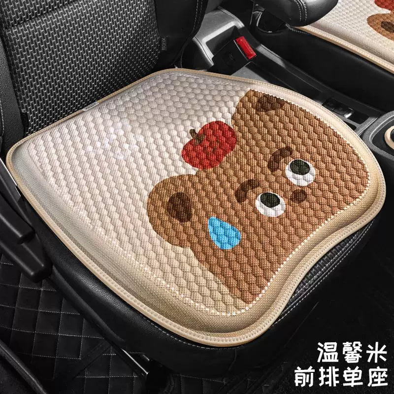 Yeni avtomobil oturacağı yastığı, bütün mövsüm universal, premium gel pətək yastığı, cizgi filmi qış avtomobil döşəyi, oturacaq örtüyü, oturacaq yastığı