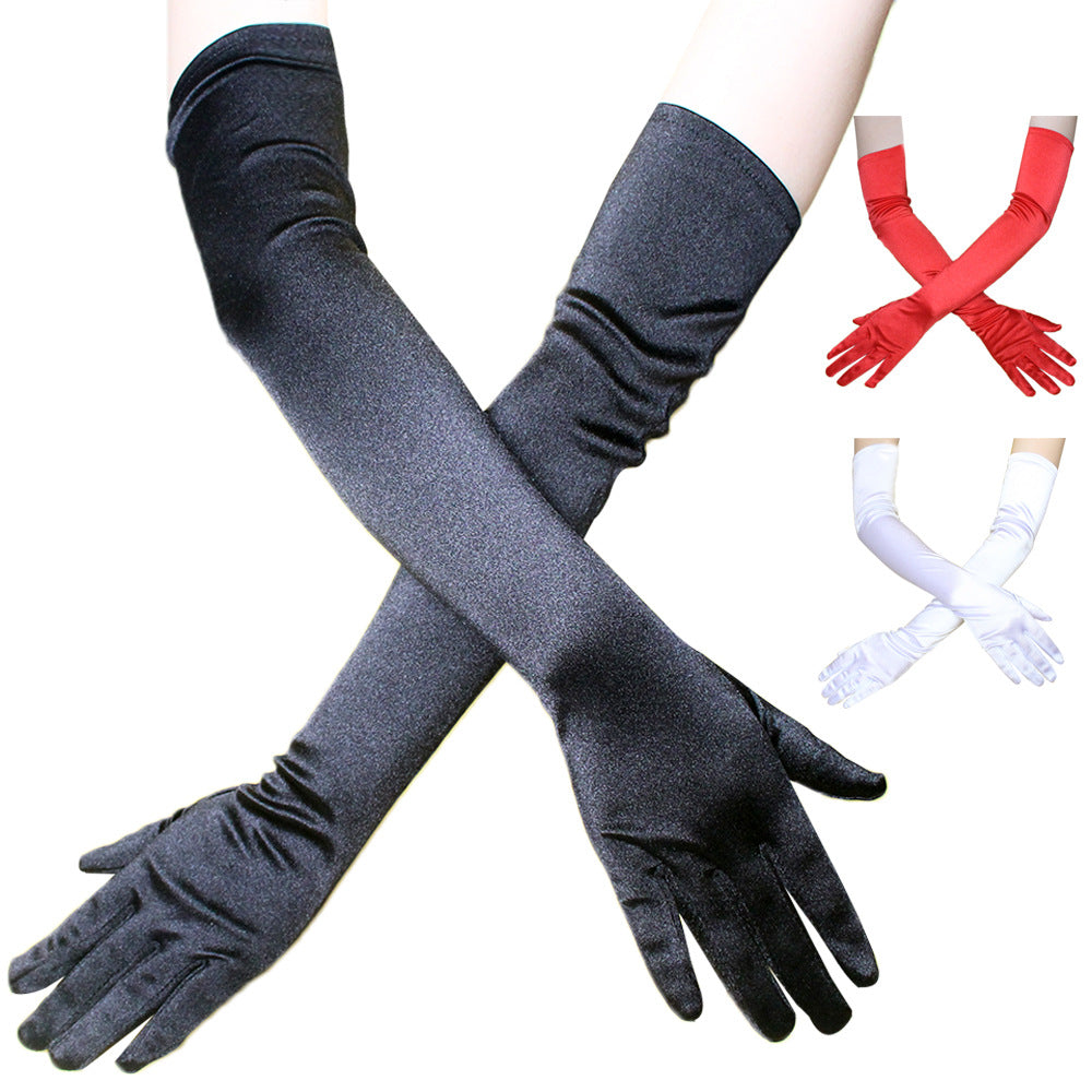 Full dress gloves, long wedding gloves, party gloves