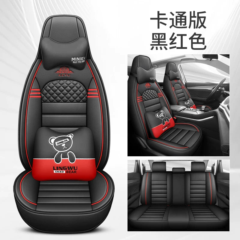 Suzuki Alto Dynamic Edition Lüks Cizgi Filmi Avtomobil Oturacaqları Üzlükləri, Bütün Mövsümlər üçün Universal Tam Örtüklü Oturacaq Yastıqları, Xüsusi Oturacaq Yastıqları