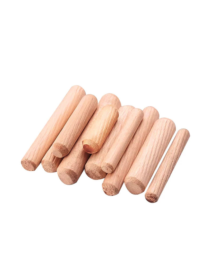 Mebel üçün dairəvi taxta sancaqlar, tıxaclar, taxta çubuqlar, taxta tıxaclar, taxta dırnaqlar, bambuk tumurcuqları, taxta çipləri, taxta takozlar, taxta uclar 6/8/10/12mm