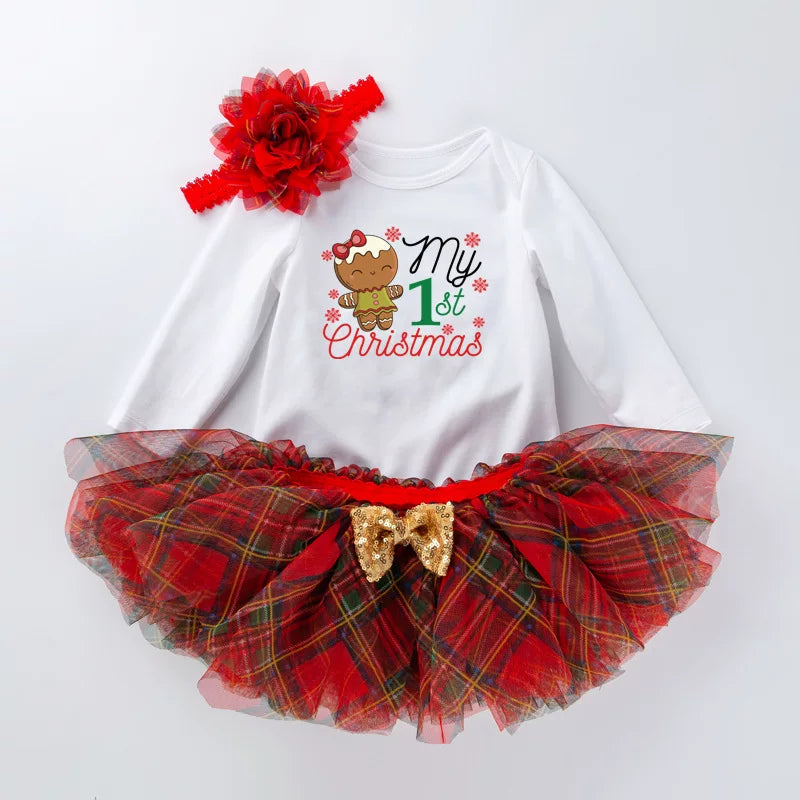 Uşaq geyimləri, uşaq Milad kostyumu, körpə geyimi uzun Milad donu