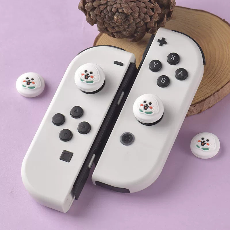 Qırmızı çaplı Nintendo Switch silikon rokçu qoruyucu örtük NS Joycon tutacaq qapağı Lite Animal Crossing-ə uyğunlaşır bərk rəngli kiçik təzə şirin pişik pəncəsi açar qapağı sürüşməyə qarşı oled rokçu qapaq