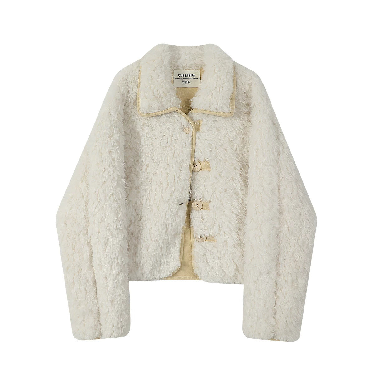 Cholisa Erkən Qış Qoyun Dərisi Quzu Yunlu Qısa Qalın Palto Qadınlar üçün İsti Satışlı Dəbli və Yüksək Səviyyəli Top