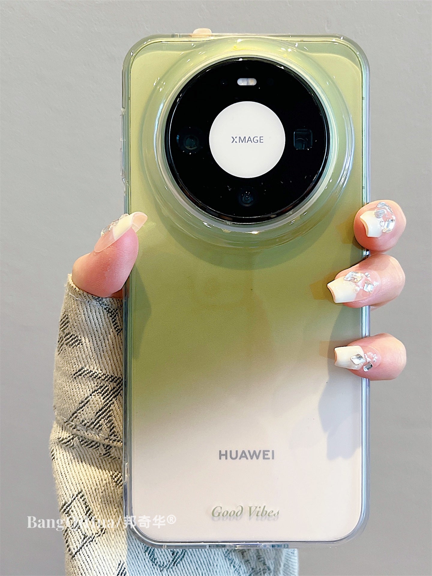 Huawei mate80promax üçün uyğundur yeni mobil telefon qutusu Yapon və Koreya ins gradient rəng çəhrayı guava mate70/60pro kreativ ingilis pura90promax payız əleyhinə pura80/70pro