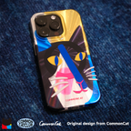 "Cat Delian" IMD İkiqat Qatlı MagSafe Maqnitli Parlaq CommonCat Designer Orijinal Cat Art iPhone 16 Pro Max Telefon Çantası - Niş və Şirin