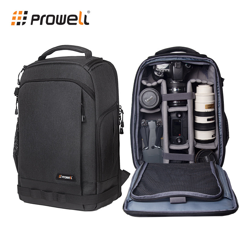 Prowell kamera çantası çiyin çoxfunksiyalı böyük tutumlu Canon SLR kürək çantası sürətli çıxış təsadüfi yüngül, suya davamlı kamera və Sony, Fuji və Nikon fotoqrafiya çantaları üçün uyğun kompüter hamısı bir arada çanta