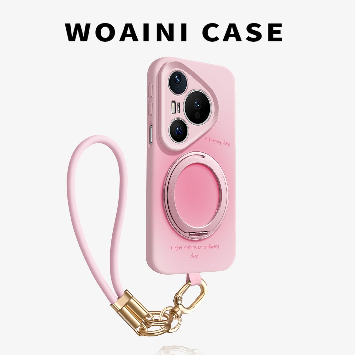 Woaini Huawei pura90promax mobil telefon qutusu üçün uyğundur açıq sarı 70ultra yeni maye silikon p80 lens hər şey daxil p60pro dayaq mötərizəsi pura70 əl ipi pro + düşməyə qarşı