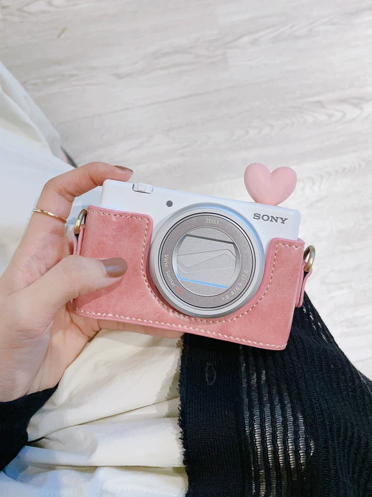 Sony ZV-1M2 universal ZV1F kamera qoruyucu baza çəhrayı yarım dəst zv1 ikinci nəsil ZVE10 üçün uyğundur pulsuz çatdırılma