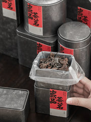 Luosheng çay qutusu, möhürlənmiş qutu, qalay qutusu, metal qırmızı, yaşıl və ağ çay qutusu, universal saxlama, portativ qablaşdırma dəmir qutu