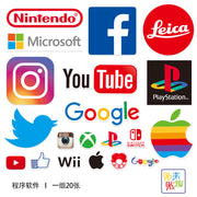 Rəqəmsal proqram, moda brend LOGO stiker, fərdiləşdirilmiş noutbuk, planşet, mobil telefon, skeytbord və motosiklet dekorativ stiker, suya davamlı