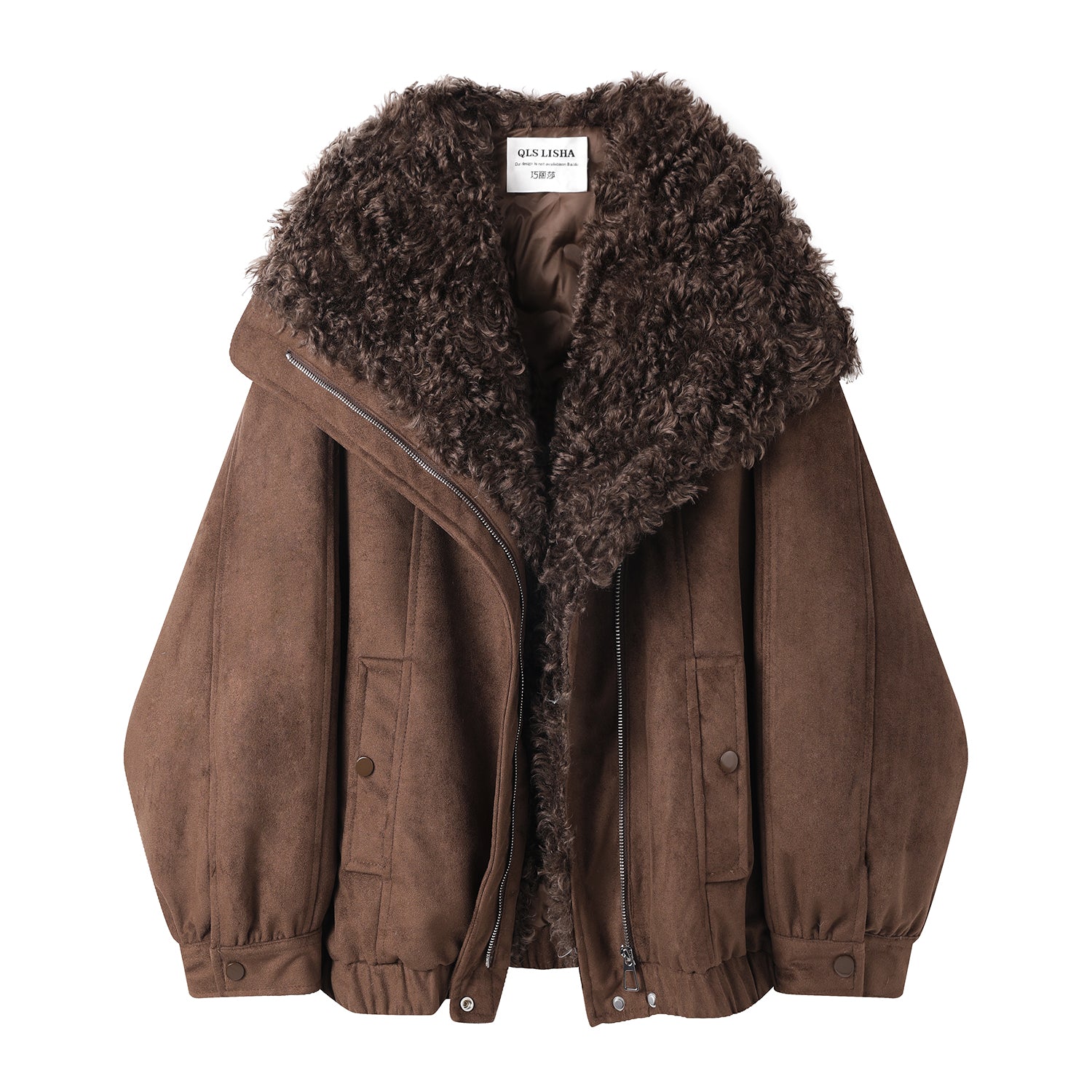 Cholisa-nın dəbli, rəngli, xəz yaxalıqlı, ağ ördək tüklü, Koreya üslubunda, şık 2025-ci ilin qış erkən mövsümü üçün paltosu, qadınlar üçün çox populyardır.