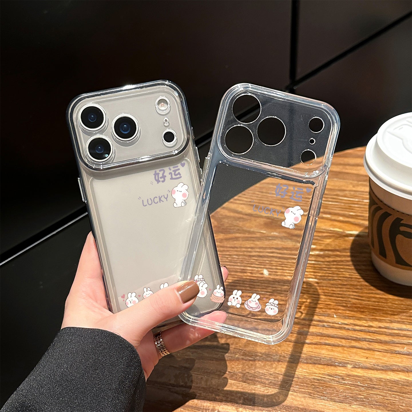 Apple 17promax mobil telefon qutusu üçün uyğundur iphone17pro uğurlar şirin dovşan 16promax şəffaf 15 şəxsiyyət 14 yeni stil qızlar 13 sadə hava ultra nazik 12 hər şey daxil anti-düşmə yumşaq qabıq