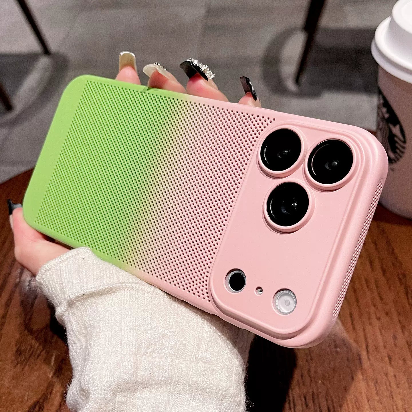 Apple 17promax mobil telefon qutusu, yeni gradient istilik yayılması, iPhone17pro lens, hər şey daxil, ultra nazik və nəfəs ala bilən kişi və qadınlar üçün 16 düşmə əleyhinə qoruyucu örtük, hava, yüksək səviyyəli, sadə, 15 yumşaq Plus Yang üçün uyğundur