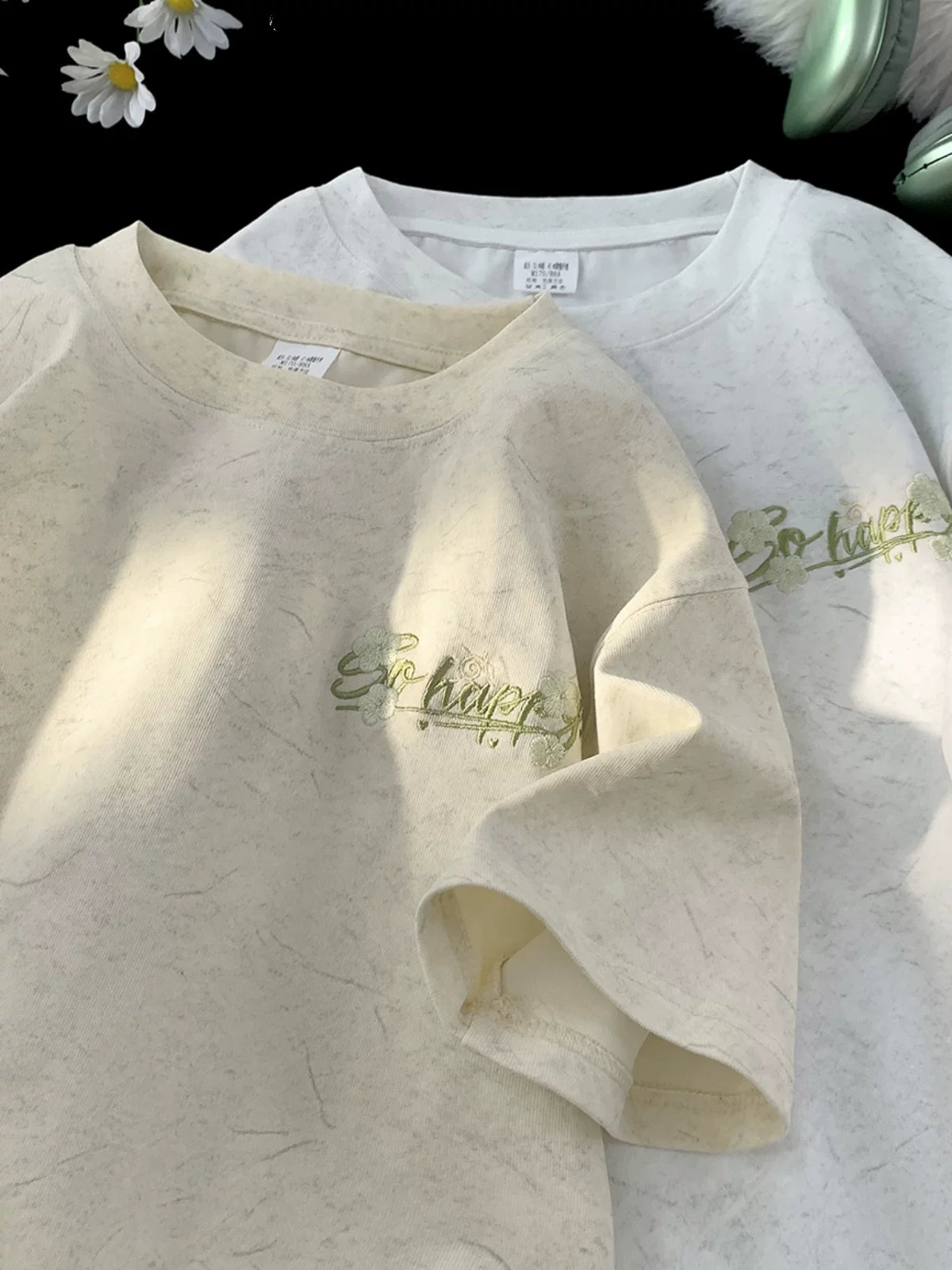 Premium Tencel pambıq buz ipək qısaqol kişi köynəyi nazik dəbli brend naxışlı dizaynlı boş yarımqol dəyirmi boyunlu köynək
