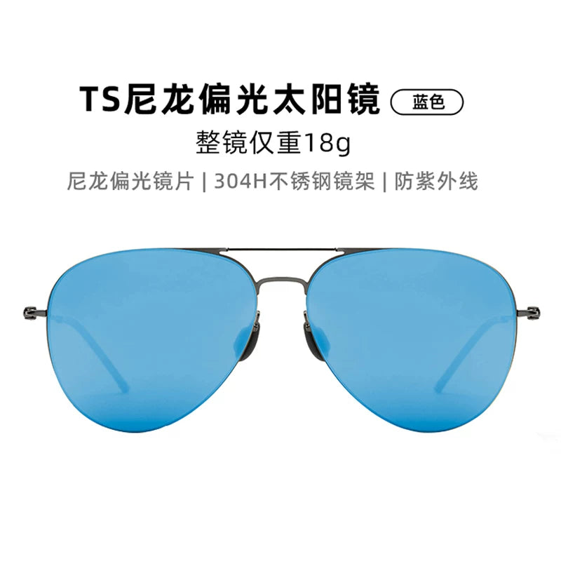 Xiaomi Mijia TS günəş eynəyi aviator günəş eynəyi kişi anti-UV qadın sürücülük polarize eynək günəş eynəyi