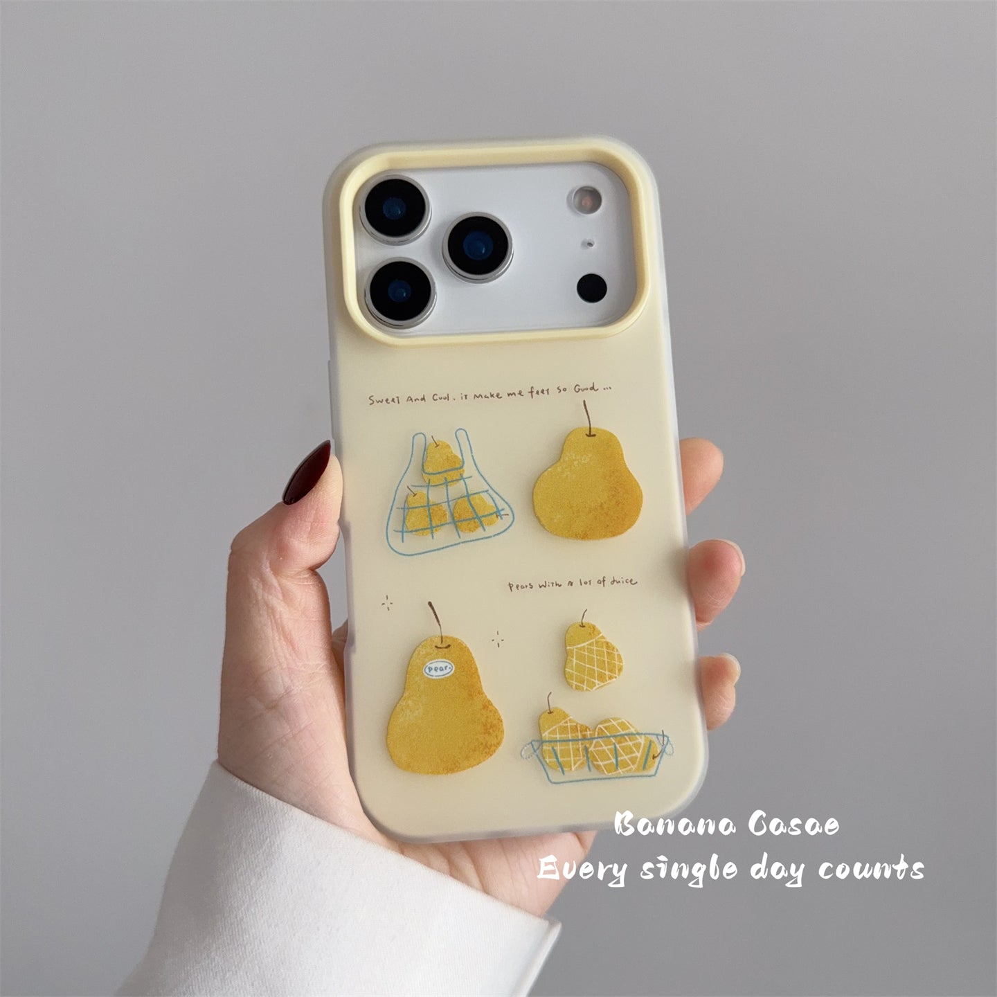 BananaCase yay ins niş açıq sarı Sidney illüstrasiya iPhone17 Apple 16pro mobil telefon qutusu 15promax ikisi birdə 17promax düşməyə qarşı 13/14pro sərt çanta