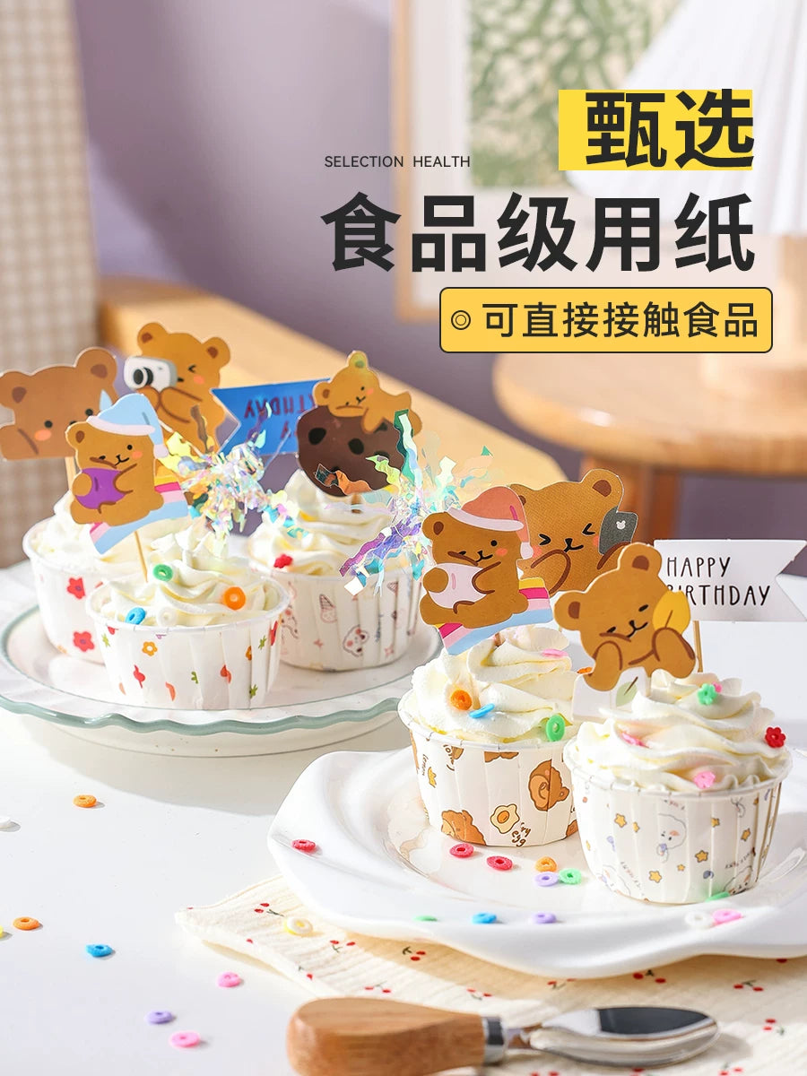 Haomai 61 Uşaq Günü tərəfindən hazırlanmış cupcake kağız qabı fincan qəlib sobası xüsusi kiçik muffin bişirmə