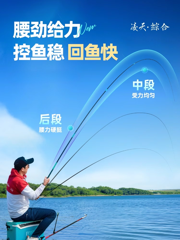 Chuangwei Lingtian ikinci nəsil balıqçı çubuğu əl çubuğu ultra yüngül ultra sərt ölçülü hərtərəfli karbon sazan çubuğu crucian sazan çubuğu stolüstü balıqçı çubuğu