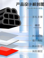 Avtomobilin sızdırmazlıq zolağı Səs-küydən qoruyan üçqat qalınlaşdırılmış avtomobil qapısı neytral qapı tikişi toz keçirməyən səs-küyün azaldılması suya davamlı xüsusi rezin çubuq