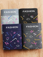 4 ədəd kişi boksçu şortları, modal təmiz pambıqdan hazırlanmış, antibakterial, nəfəs alan, dörd künclü, dəbli.