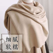2024 monochrome tassel shawl thickened winter scarf