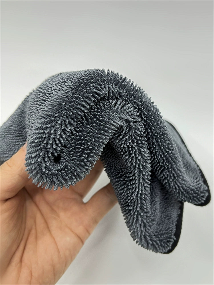 Kiçik Örgülü Su Kolleksiyası Dəsmal Ultra İncə Fiberli Su Kolleksiyası Maşın Yuma Dəsmalı Xüsusi Avtomobil Təmizləmə üçün Super Absorbent Dikişsiz Lintsiz