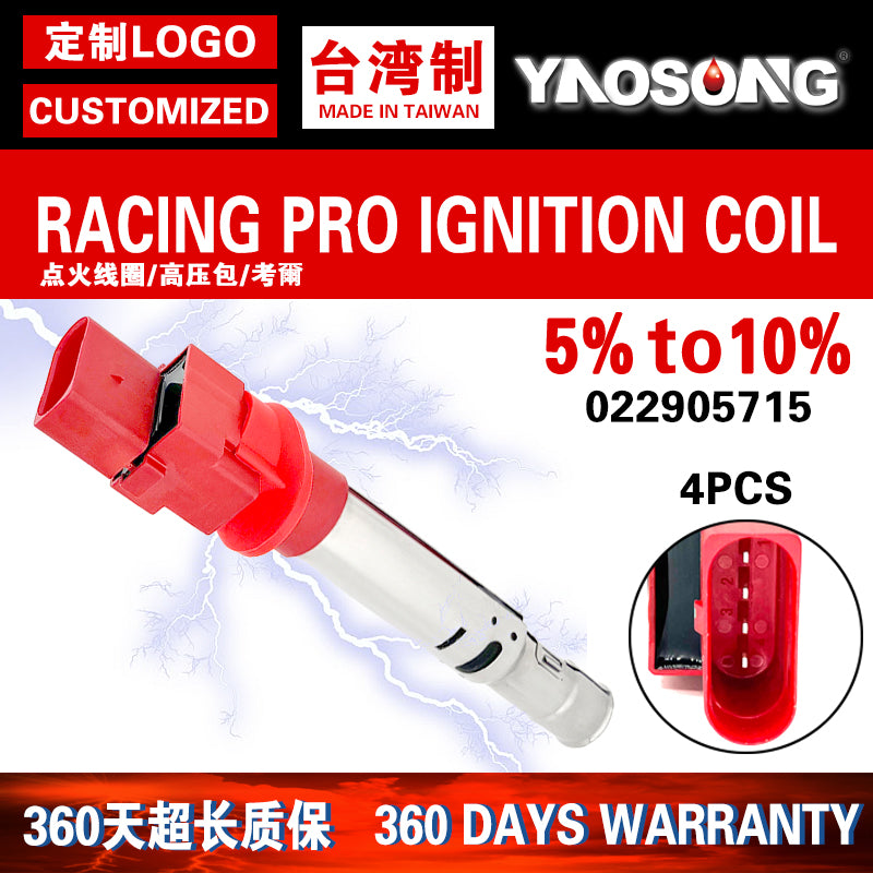 022905715, Volkswagen Touareg Passat Eos VR6 ignition coil suitable for high voltage packages (3.2/3.6 liters).