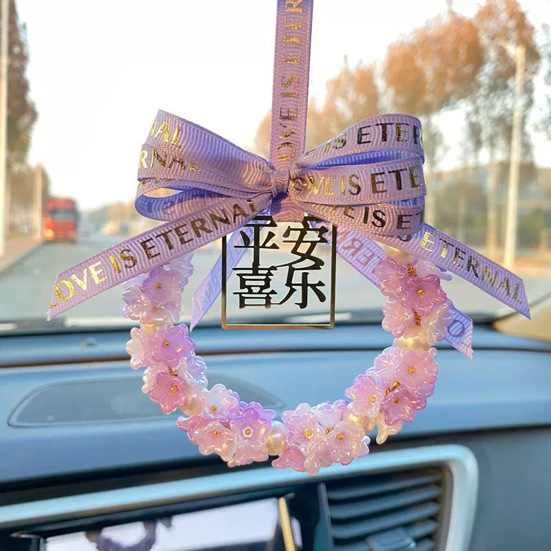 2025 Yeni Avtomobil Asqıları İnternet Məşhur Avtomobil Arxa Görünüş Güzgüsü Asma Qadın Avtomobili Yüksək səviyyəli Kulonlar Ornamenti Safe Joy