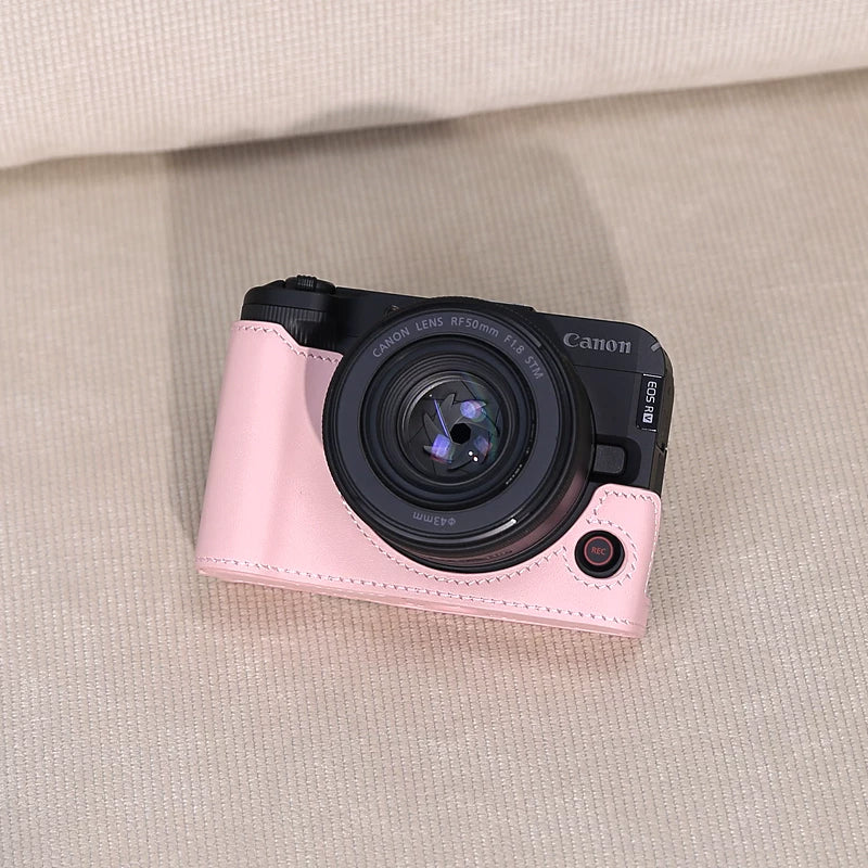 Canon R10 qoruyucu qutu R50R8R7RPR6 ikinci nəsil üçüncü nəsil R52 kamera çantası aksesuarları orijinal dəri çanta R100R50V