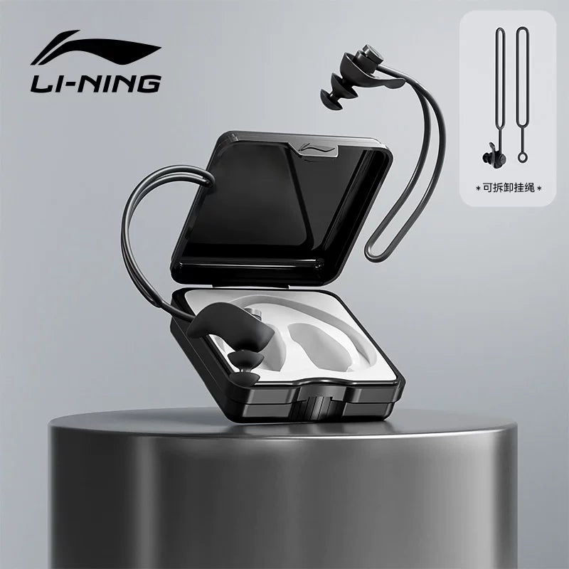 Li Ning üzgüçülük qulaqcıqları, otit mediasının qarşısını almaq üçün peşəkar suya və səs keçirməyən artefakt, çimmək üçün burun klipi dəsti, uşaqlar və böyüklər