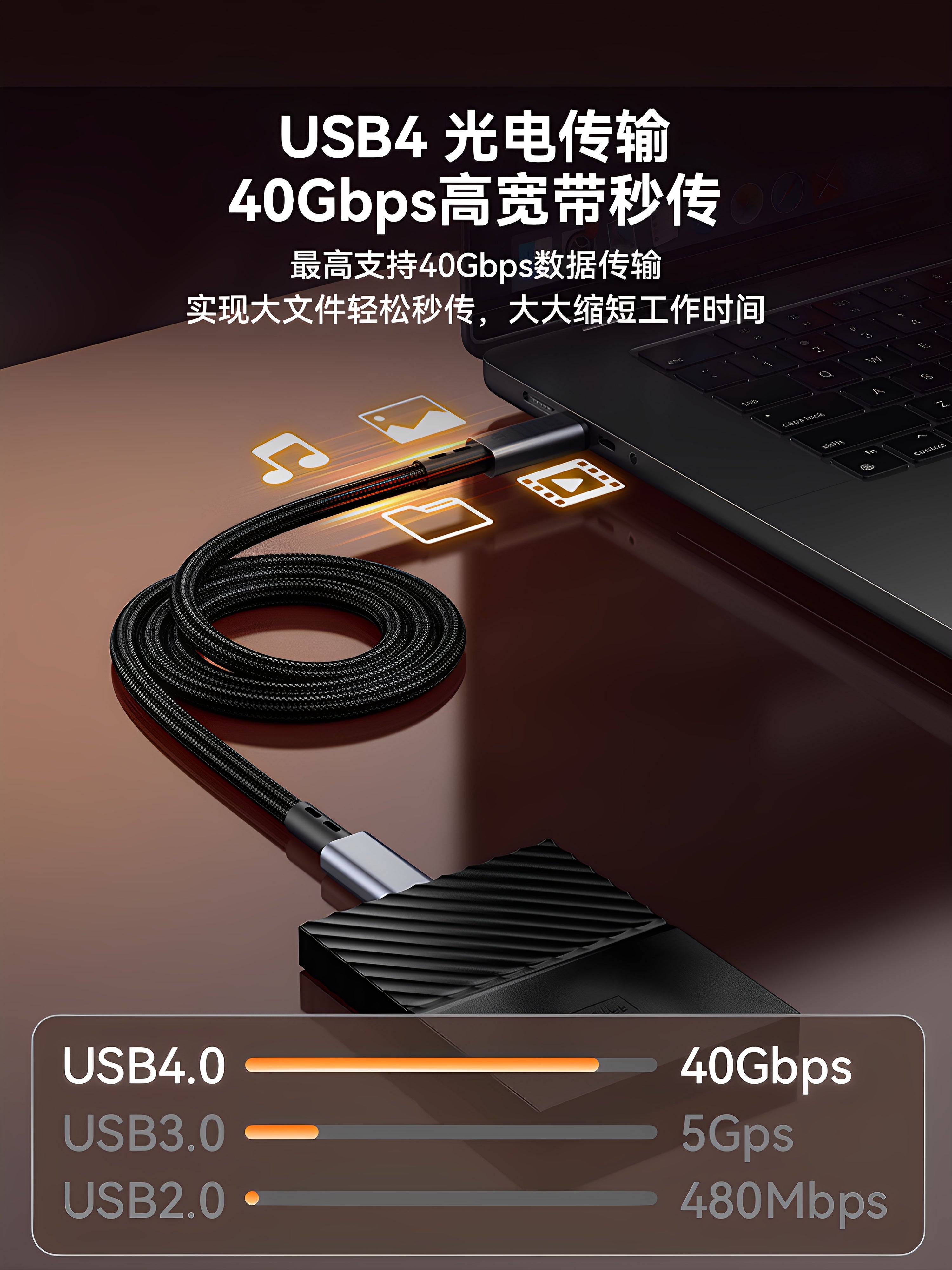 USB4 tam funksiyalı typec məlumat kabeli 240W mobil telefon sürətli şarj kabeli 40Gbps planşet Mac notebook 8K ekran proyeksiyası