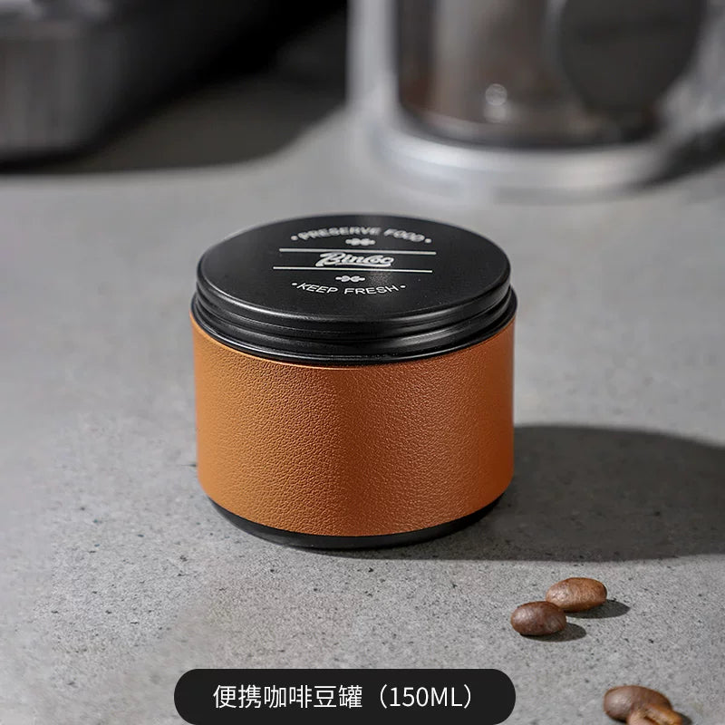 Bincoo qəhvə tozu möhürlənmiş banka mini portativ qəhvə lobya saxlama qabı kiçik saxlama qabı çay qabı