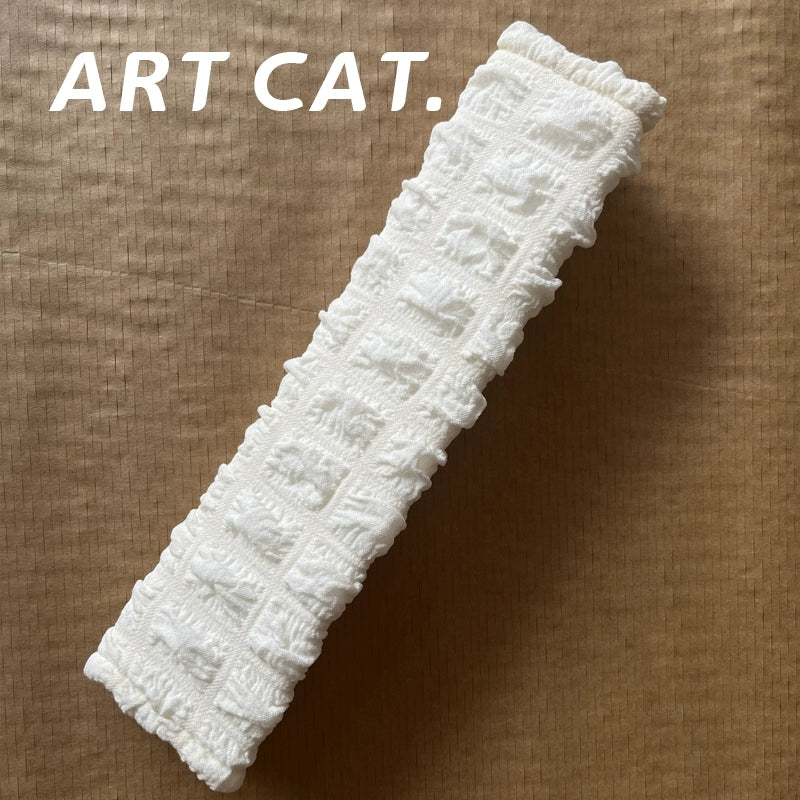 Art Cat Avtomobil Təhlükəsizlik Kəməri Çiyin Yastığı Qapağı Minimalist DIY Aşınmaya Qarşı Geyim Boğulmaya Qarşı Boyun Qoruyucu Qapaq Bütün İl Boyu Neytral